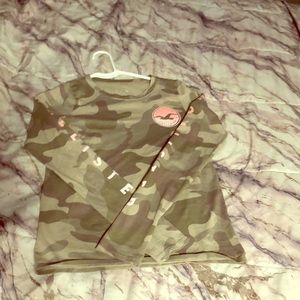Hollister camo shirt long sleeve